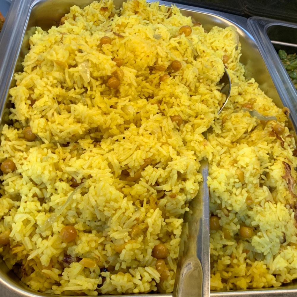 Fragrant chicken dum briyani rice